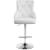 Claude Velvet Adjustable Stool with Chrome Base