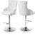 Claude Velvet Adjustable Stool with Chrome Base