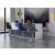 Claude Velvet Adjustable Stool with Chrome Base