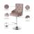 Claude Velvet Adjustable Stool with Chrome Base