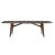 Abrey W118.1-inch Ceramic/Wood Customizable Elliptical Dining Table