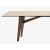 Abrey W98.4-inch Ceramic/Wood Customizable Rectangular Dining Table