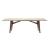 Abrey W98.4-inch Ceramic/Wood Customizable Rectangular Dining Table