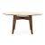 Abrey W62.9-inch Ceramic/Wood Customizable Round Dining Table