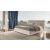 Dolly Voss/Boucle Fabric/Wood Platform Bed, Queen Size