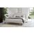 Fluff Upholstery/Wood Platform Bed