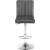 Joel Velvet Adjustable Stool with Chrome Base