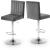 Joel Velvet Adjustable Stool with Chrome Base