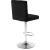 Joel Velvet Adjustable Stool with Chrome Base
