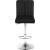 Joel Velvet Adjustable Stool with Chrome Base