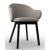 Holly Fab Upholstery/Wood Dining Armchair