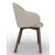 Holly Fab Bouclé Fabric/Wood Dining Armchair