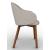 Holly Fab Bouclé Fabric/Wood Dining Armchair