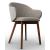 Holly Fab Upholstery/Wood Dining Armchair