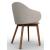 Holly Fab Bouclé Fabric/Wood Dining Armchair
