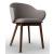 Holly Fab Upholstery/Wood Dining Armchair