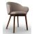 Holly Fab Upholstery/Wood Dining Armchair