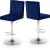 Joel Velvet Adjustable Stool with Chrome Base