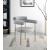 Blake Boucle Fabric & Faux Leather Dining Chair with Brushed Brass Base