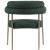 Blake Boucle Fabric Dining Chair with Brushed Brass Base