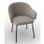 Holly Fab Bouclé Fabric/Metal Dining Armchair