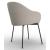 Holly Fab Bouclé Fabric/Metal Dining Armchair