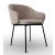 Holly Fab Venice Fabric/Metal Dining Armchair