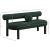 Parlor Boucle Fabric Bench