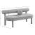 Parlor Boucle Fabric Bench