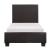 Lorenzi Leatherette Bed, Twin Size