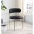 Beacon Faux Leather & Boucle Fabric Dining Chair with Brushed Brass Metal Frame