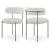Beacon Boucle Fabric Dining Chair with Metal Frame