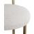 Bordeaux Boucle Fabric Stool with Brushed Brass Base