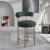 Bordeaux Boucle Fabric Stool with Brushed Brass Base