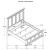 Bennington Wood Panel Bed, California King Size