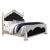 Heidi Velvet/Wood Poster Bed, Eastern King Size