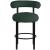Bordeaux Boucle Fabric Stool with Matte Black Base