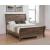 Frederick 3D Paper Veneer Sleigh Panel Bed, Eastern King Size