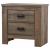 Frederick 3D Paper Veneer Nightstand w/2 Drawers