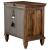 Avenue Wood Nightstand w/3 Drawers & Dual USB