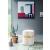 Hailey Velvet Ottoman/Stool with Stainless Steel Band