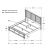 Hillcrest Wood Panel Bed, Queen Size