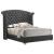 Melody Velvet Wingback Upholstered Bed, Eastern King Size