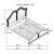 Evangeline Fabric/Wood Tufted Platform Bed w/LED, California King Size