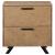Taylor Wood Nightstand w/2 Drawers & Dual USB