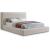 Devin Linen Fabric Queen Size Bed