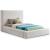 Devin Linen Fabric Twin Size Bed