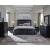 Penelope Leatherette/Wood Panel Bed w/LED Lighting, Eastern King Size