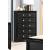 Penelope Wood/Acrylic Chest w/5 Drawers