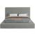 Devin Linen Fabric King Size Bed